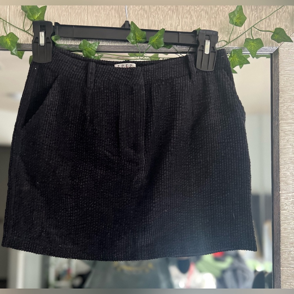 Black skirt.